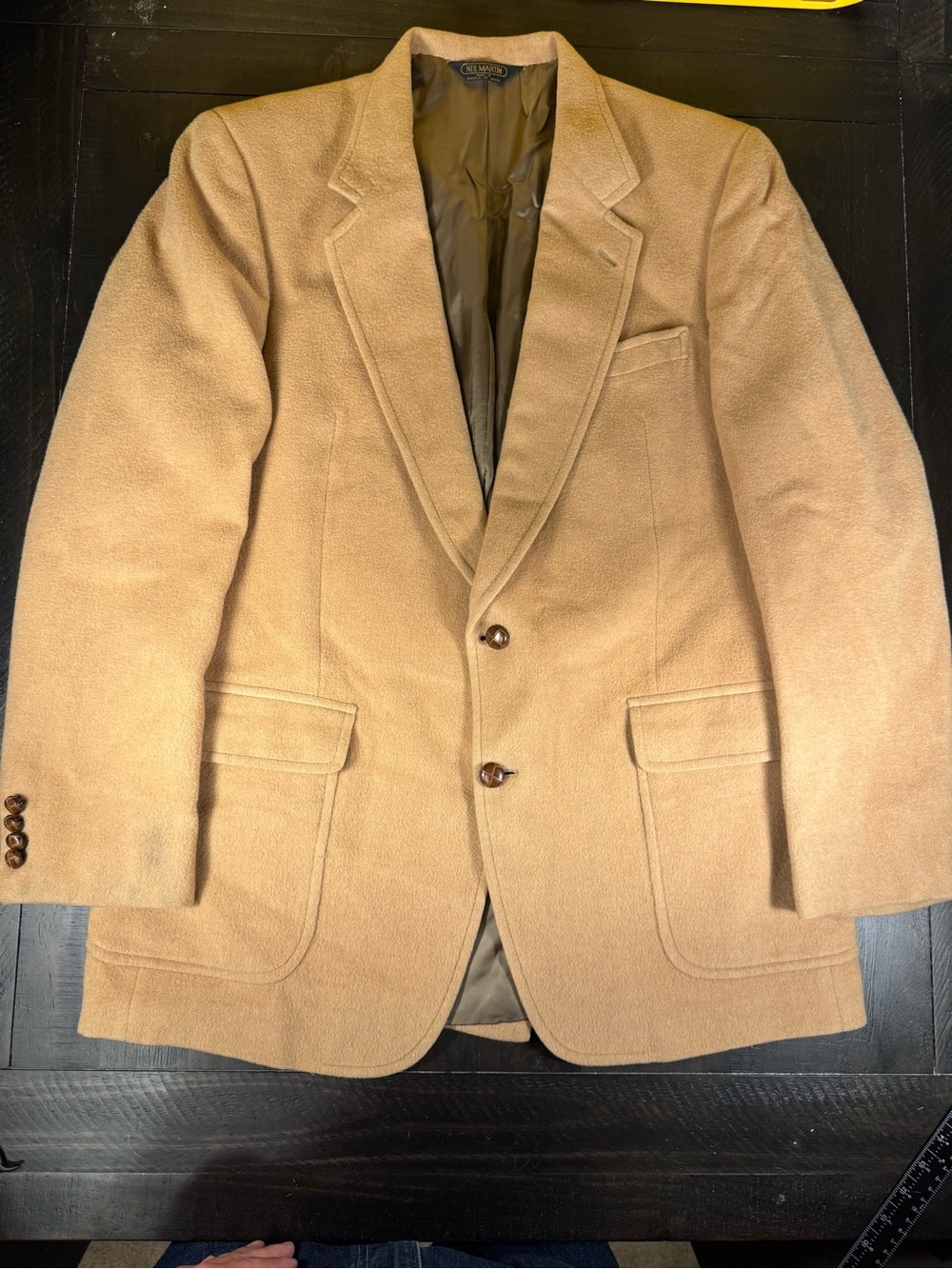 Vtg Neil Martin Camel Hair Blazer 44L Old Money Dark Academia Sport Coat